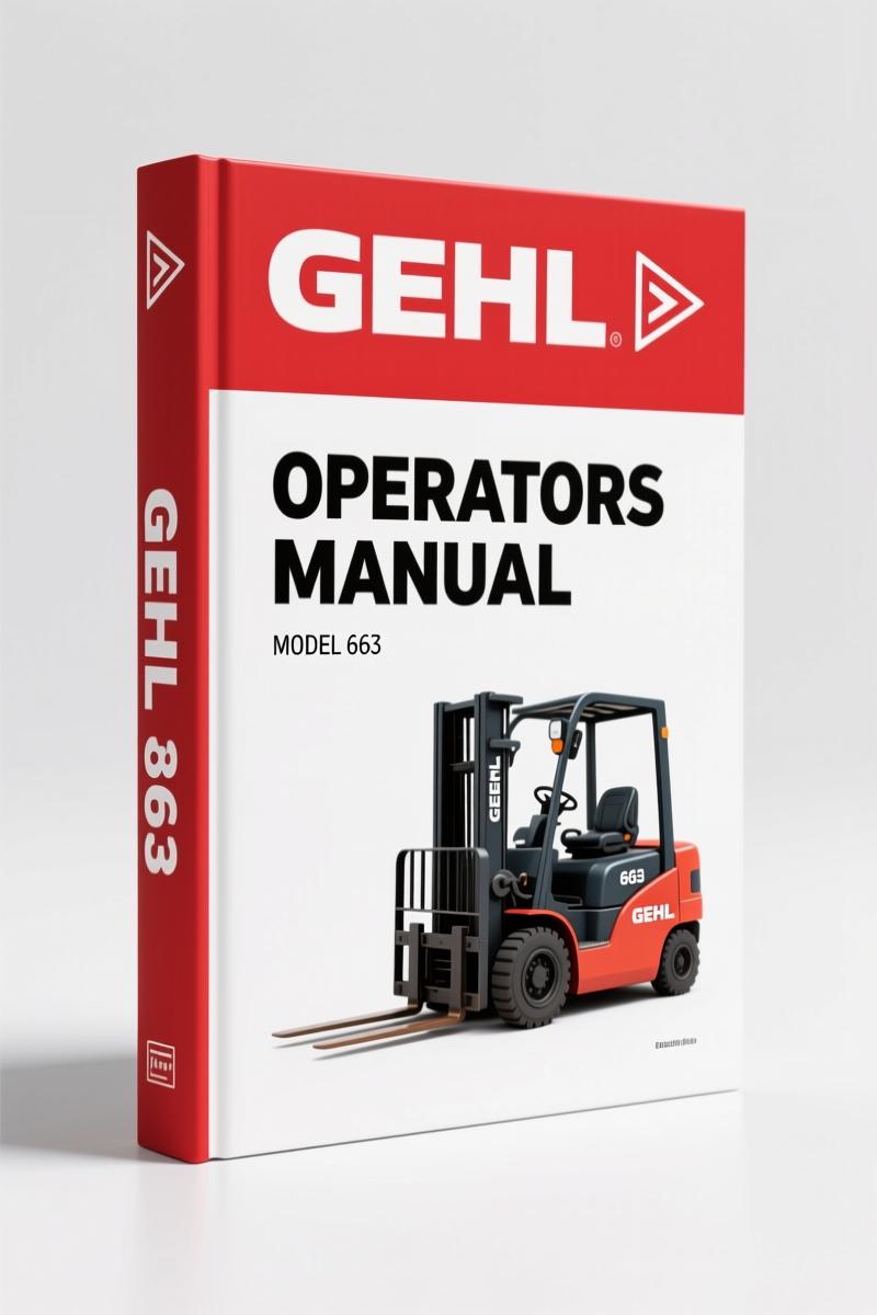 GEHL 663 Operators Manual – Factory Specs for Telehandler Operation