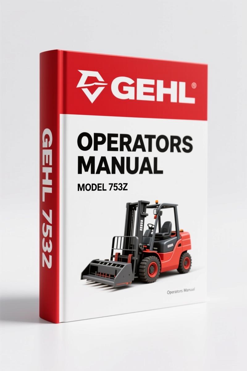 GEHL 753Z, 803 2011 Operators Manual – Factory Specs