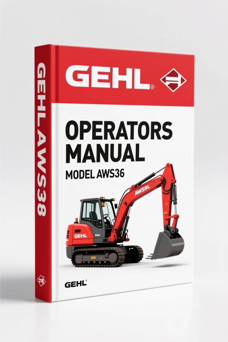 GEHL AWS36 2009 Operators Manual – Factory Specs for All-Wheel-Steer Loader
