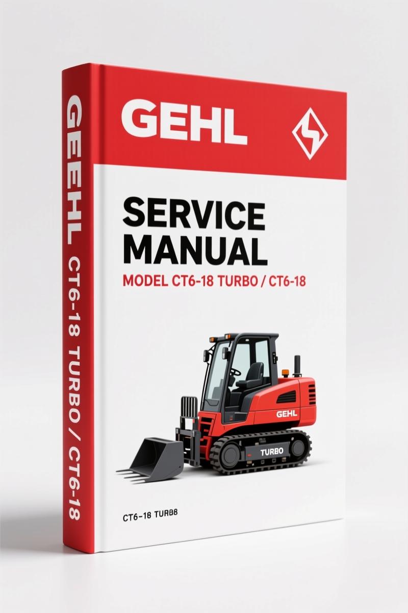 GEHL CT6-18, CT6-18 Turbo Service Manual – 580 Pages Factory Specs