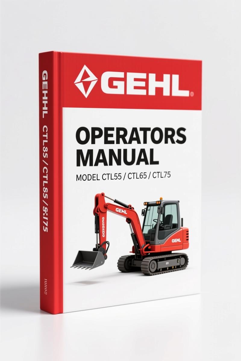 GEHL CTL55 2008 Service Manual – 263 Pages Factory Specs