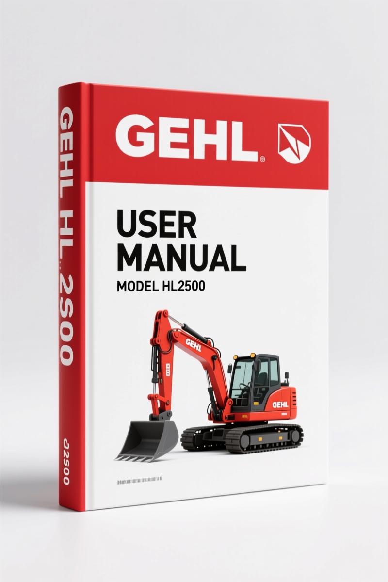 GEHL HL2500 User Manual – Factory Specs & Operative Procedures