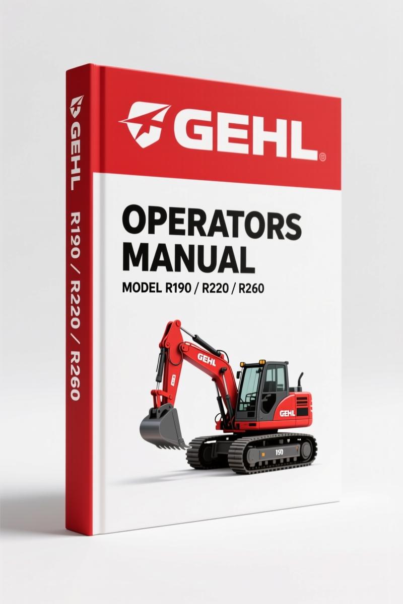 GEHL R190, R220, R260 Operators Manual – Factory Specs