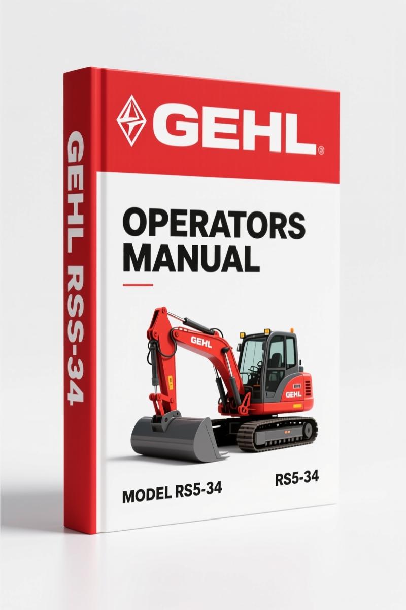 GEHL RS5-34 2005 Operators Manual – Factory Specs & Schematics