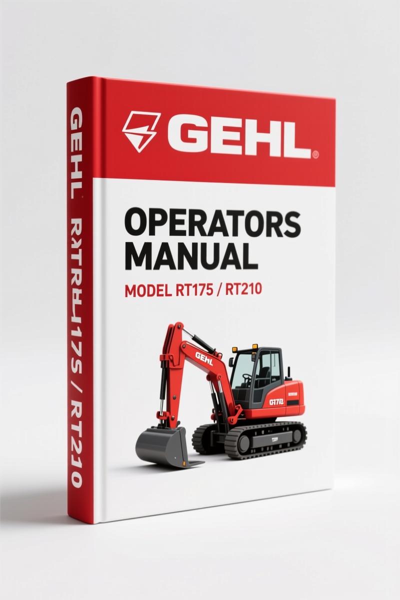 GEHL RT175, RT210 2013 Operators Manual – Factory Specs