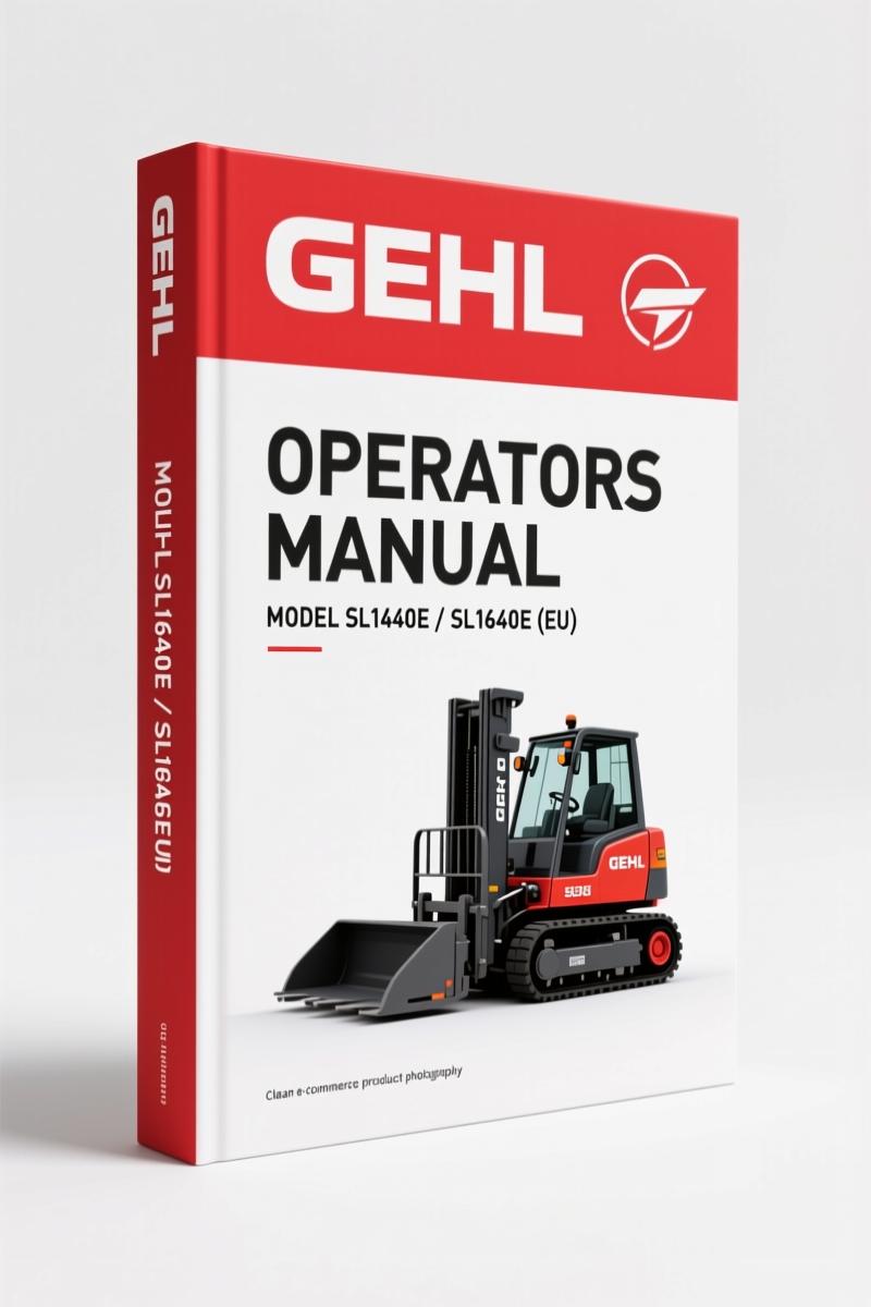 GEHL SL1640E, SL1640E (EU) Operators Manual – 82 Pages Factory Specs