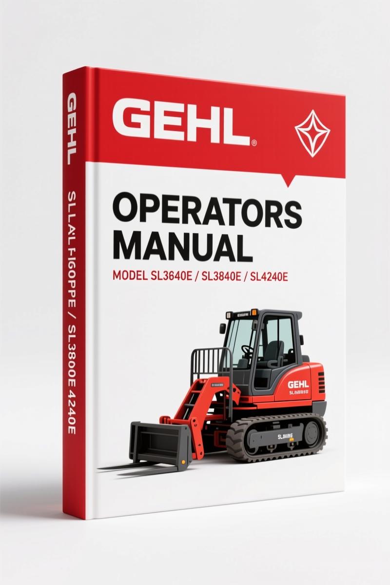 GEHL SL3640E, SL3840E, SL4240E Operators Manual – 88 Pages