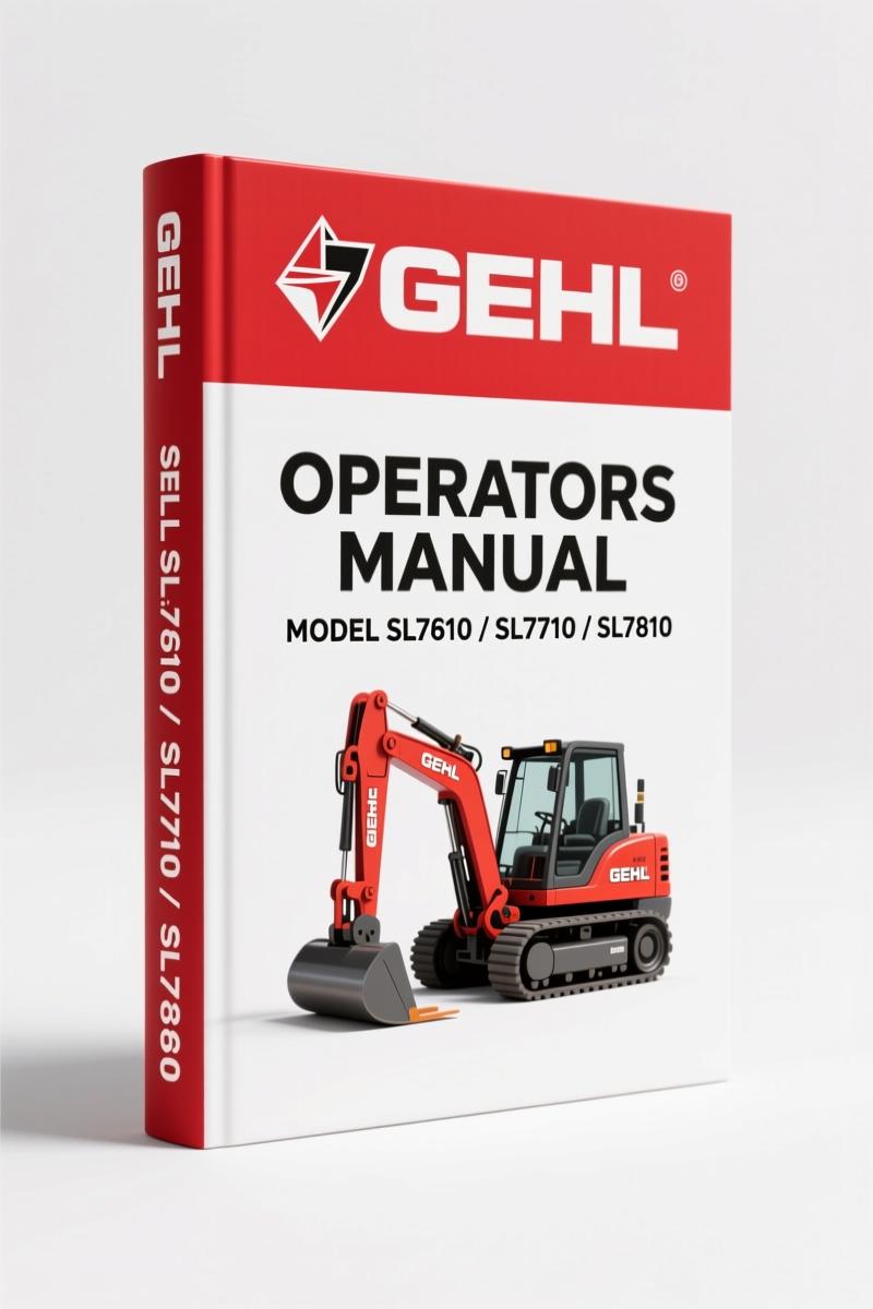 GEHL SL7610, SL7710, SL7810 2005 Parts Catalog – 212 Pages | OEM Factory Specs
