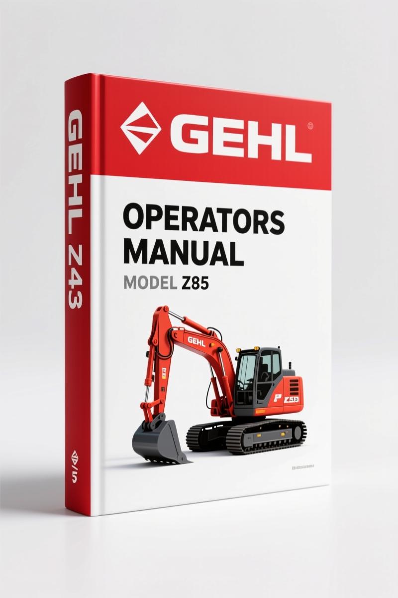GEHL Z45 2012 Operators Manual – Factory Specs for Safe Operation