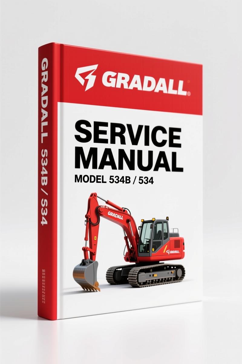 Gradall 534B, 534 2002 Service Manual – OEM Factory Specs