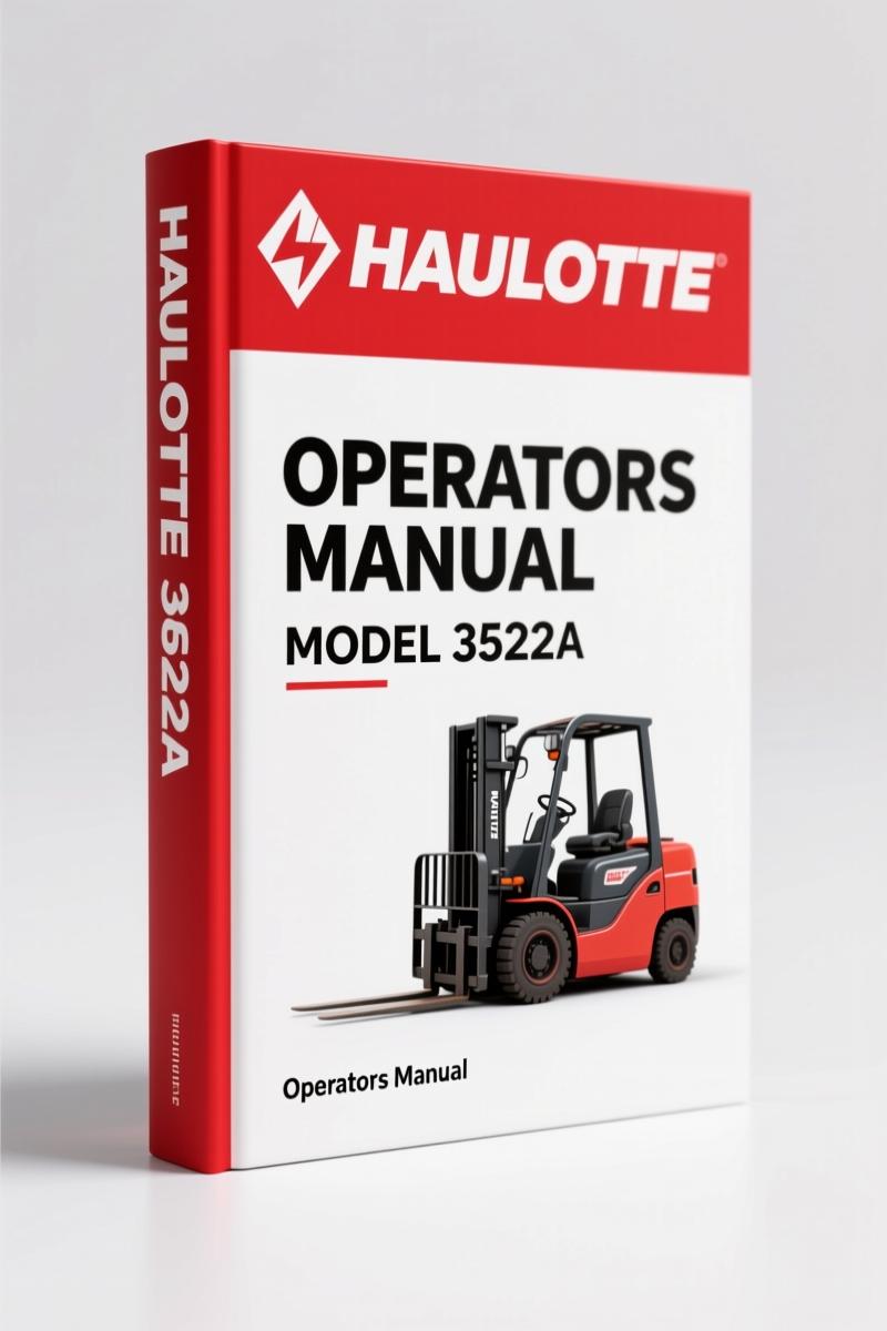 Haulotte 3522A HTA 13 P 2013 Operators Manual – OEM Safety & Maintenance