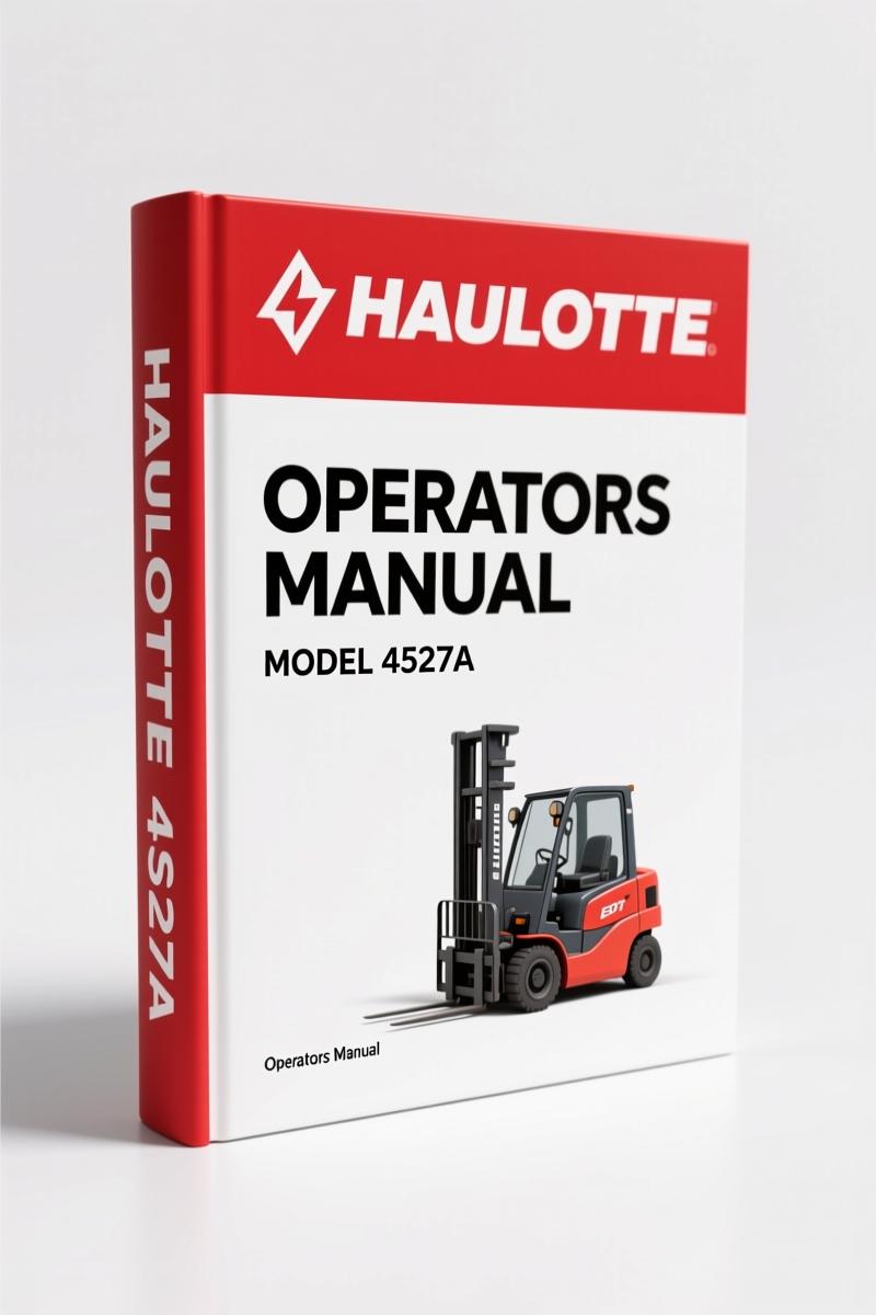 Haulotte 4527A, HTA 16 P 2013 Operators Manual – Factory Specs