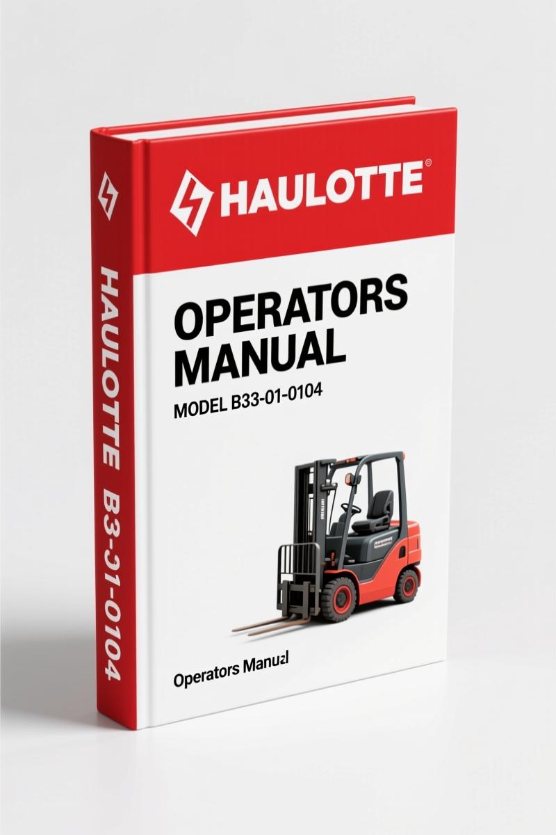 Haulotte B33-01-0104 2013 Operators Manual – Factory Specs