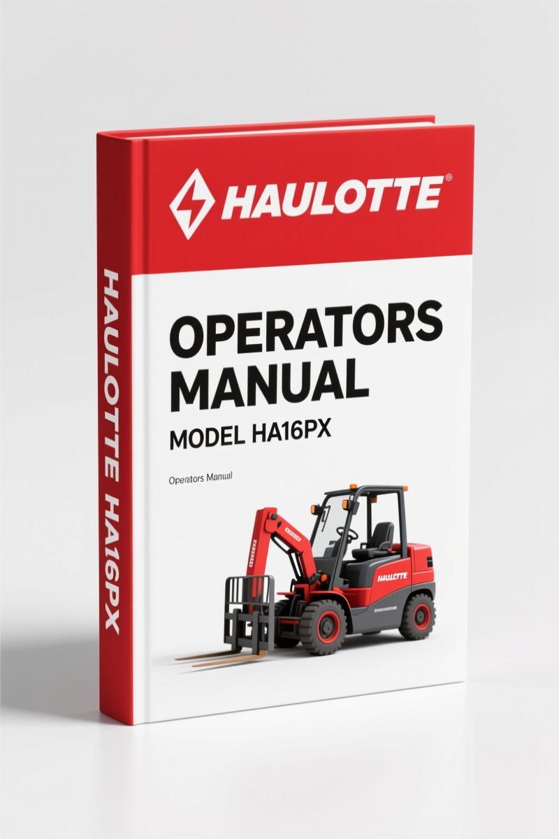 Haulotte HA16PX, HA18PX 2006 Operators Manual – Official OEM Document