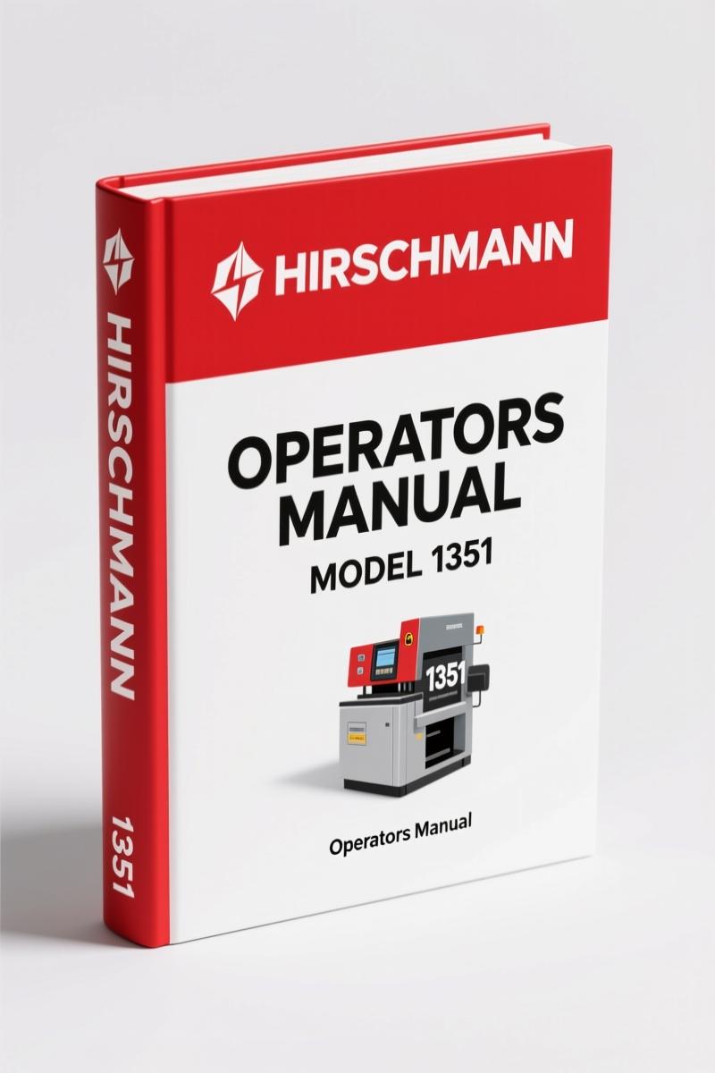 Hirschmann 1351 2005 Operators Manual – Factory Load Moment Indicator Specs