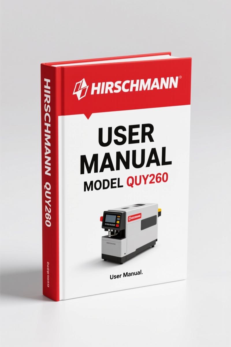 Hirschmann QUY260 2009 User Manual – Load Moment Indicator for Crane Operations