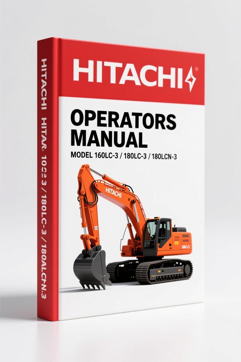 Fiat-hitachi 200-3, 200LC-3, 210LCH-3, 270LC-3, 160LC-3 2007 Operators Manual