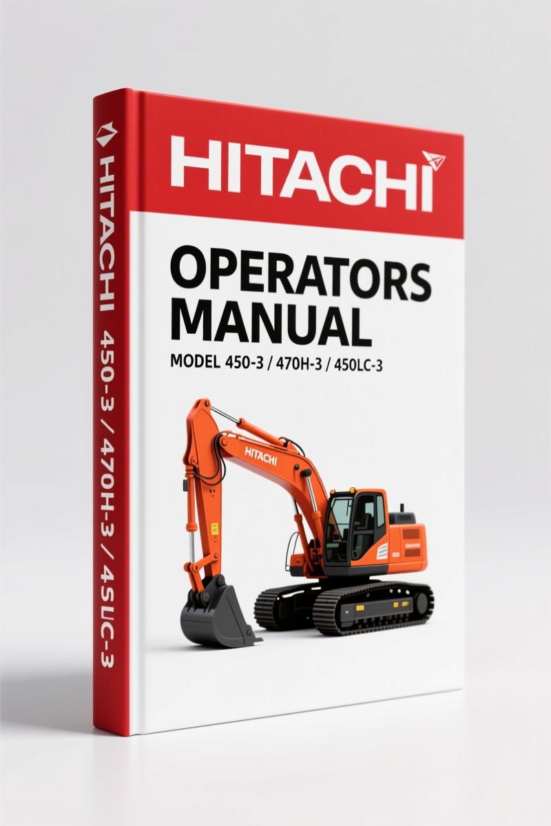 Fiat-hitachi 450-3 2006 Operators Manual – 383 Pages Factory Spec