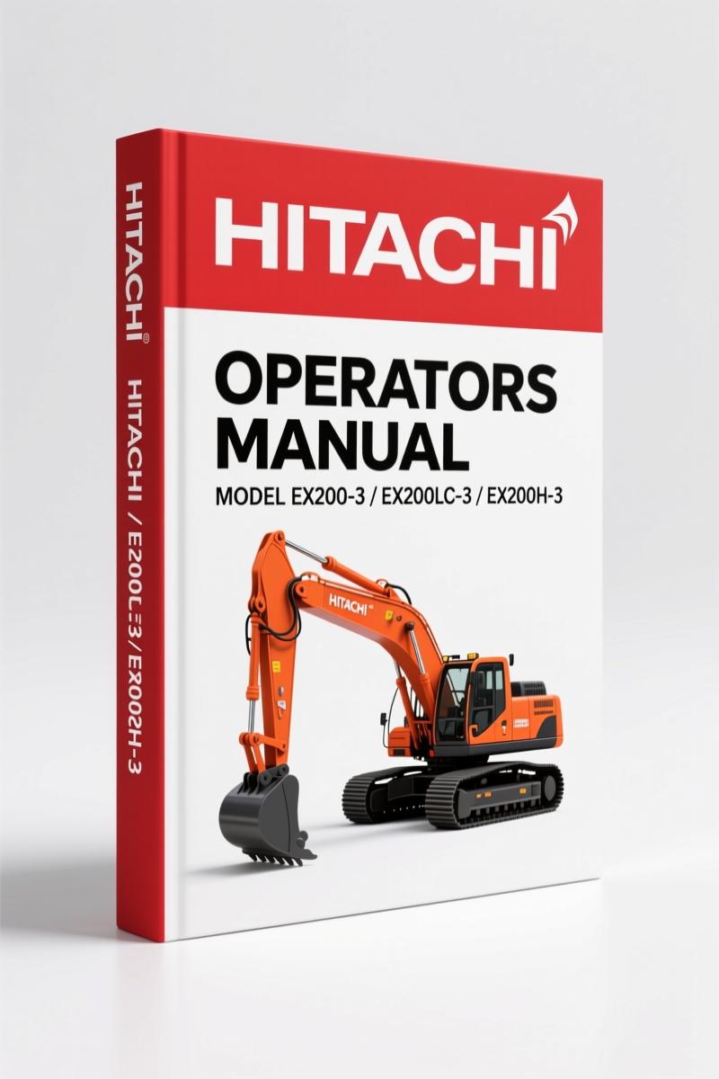 Fiat Hitachi EX200-3 1995 Operators Manual – Factory Specs