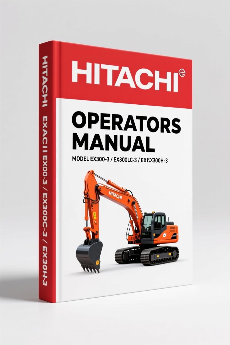 Fiat-hitachi EX300-3 1994 Operators Manual – Correct Operation & Maintenance