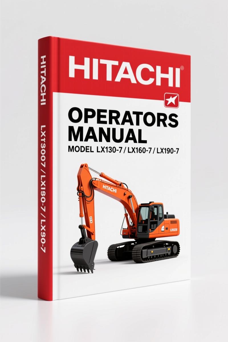 Hitachi Sumitomo LX130-7, LX160-7, LX190-7, LX230-7 Operators Manual 168 Pages