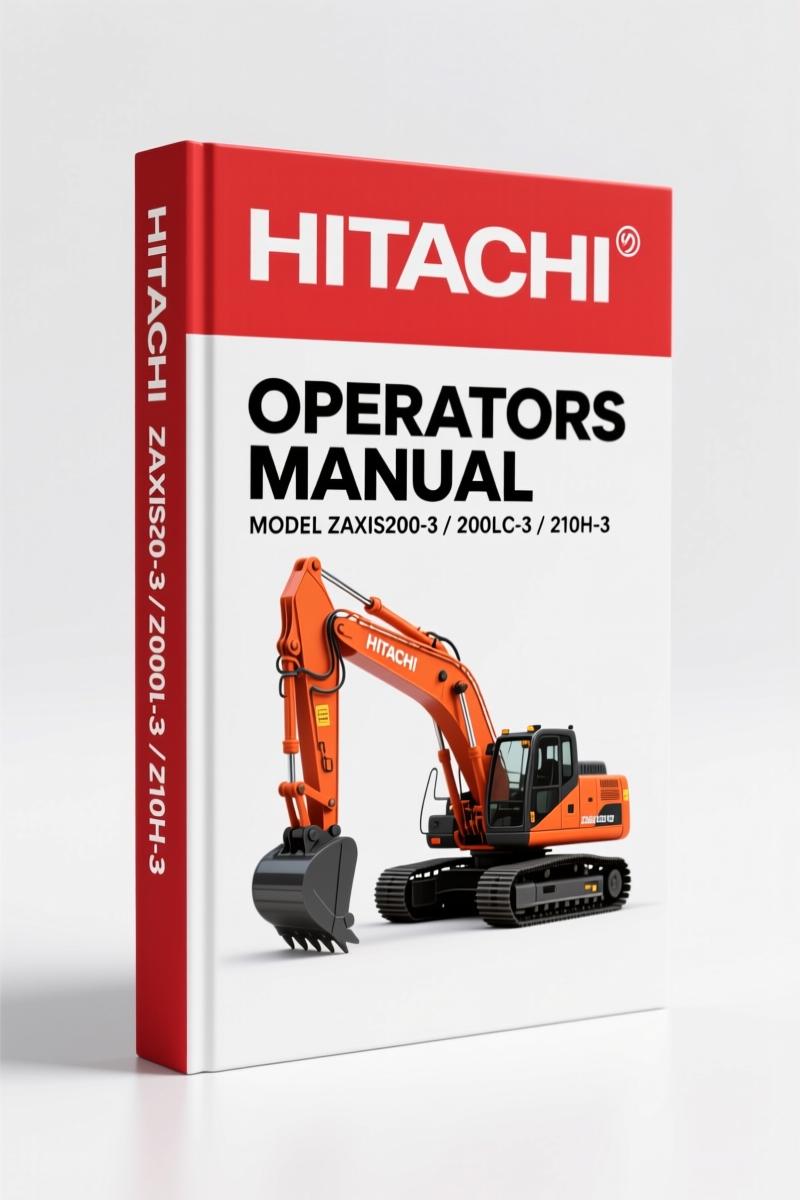 Fiat-hitachi 200LC-3, 210H-3, 210LCH-3, 210K-3, ZAXIS200-3 2006 Operators Manual
