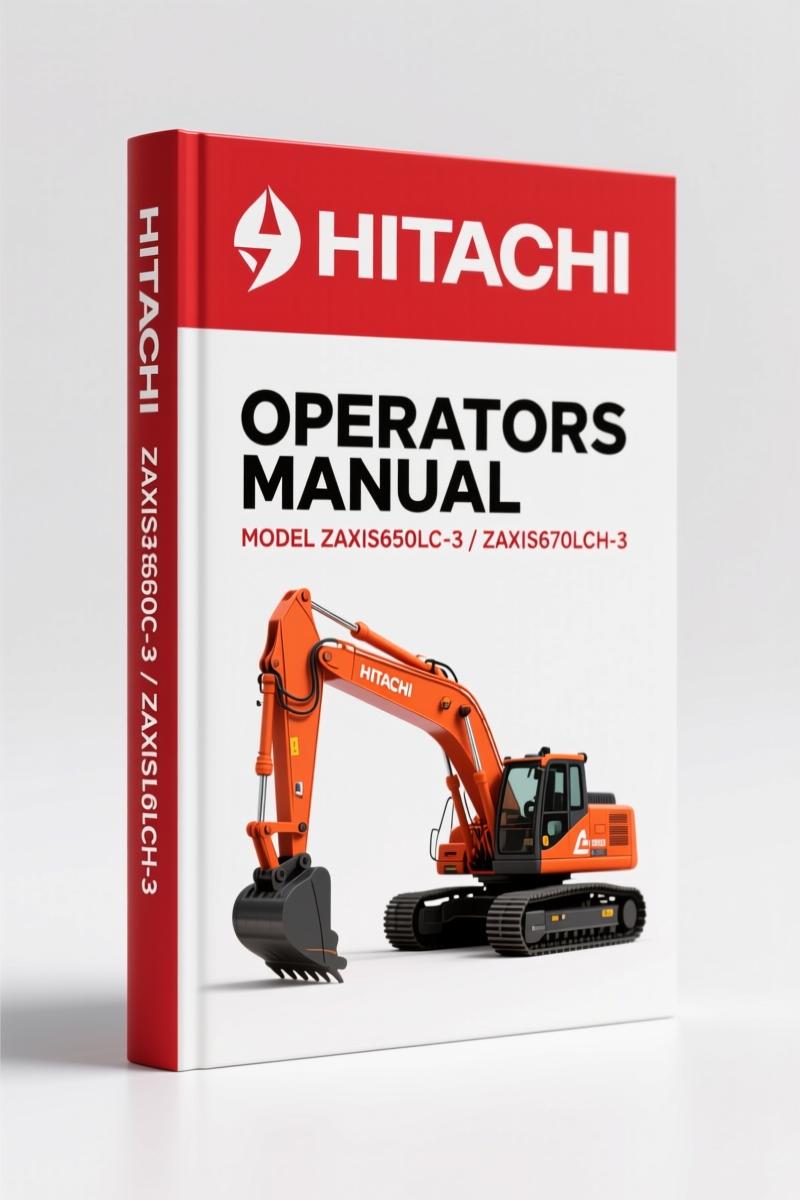 Hitachi Sumitomo ZAXIS650LC-3, ZAXIS670LCH-3 2006 Operators Manual – 365 Pages