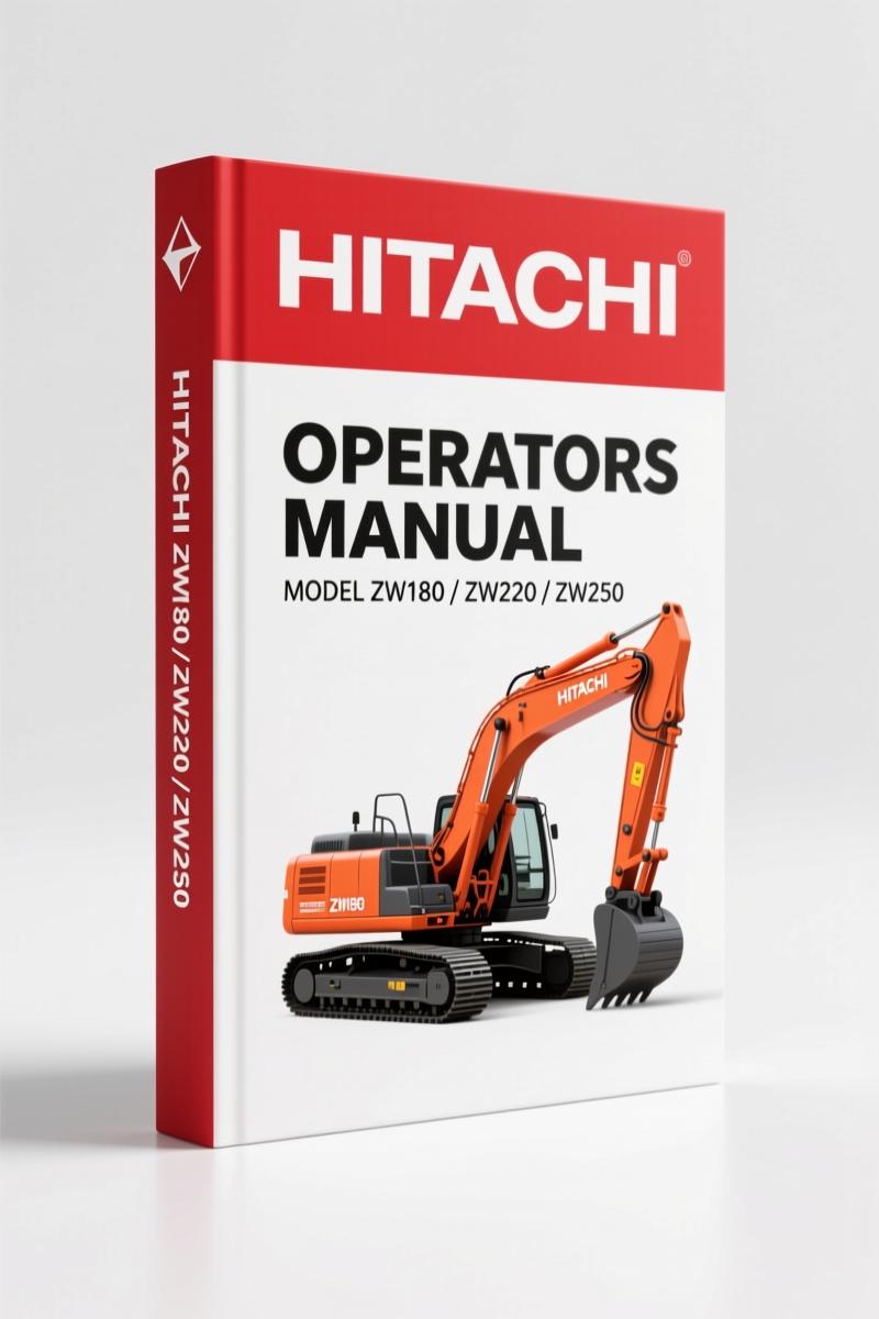 Fiat-hitachi ZW180, ZW220, ZW250, ZW310 2007 Operator's Manual