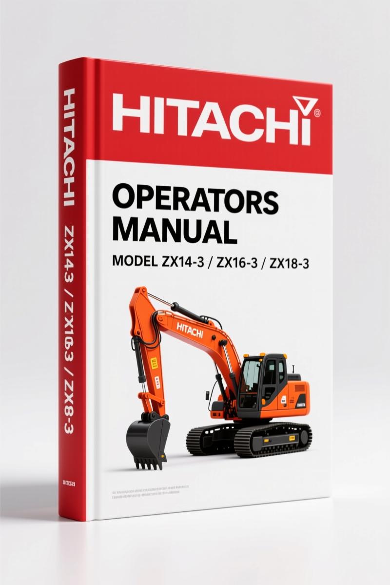 Fiat-hitachi ZX14-3 ZX16-3 ZX18-3 ZX27-3 2009 Operator Manual