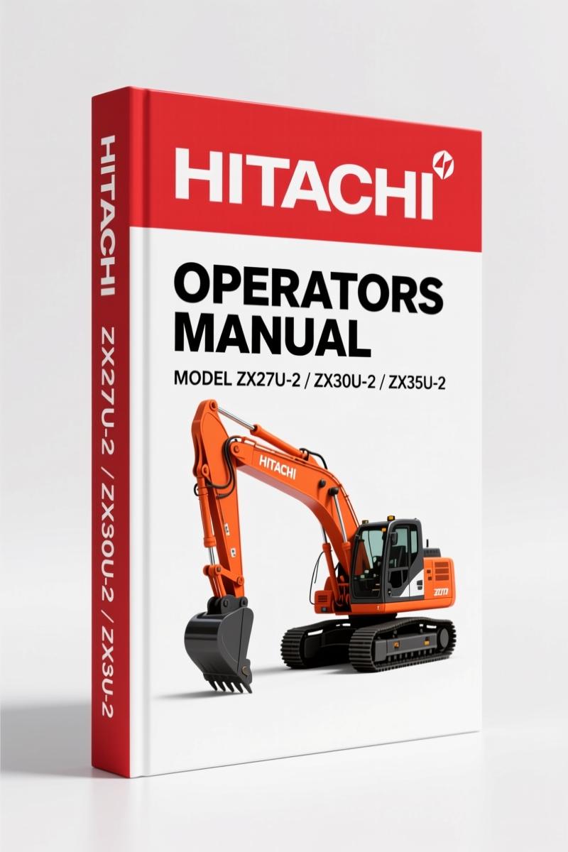 Fiat-hitachi ZX27U-2 ZX30U-2 ZX35U-2 ZX40U-2 ZX50U-2 2007 Operators Manual