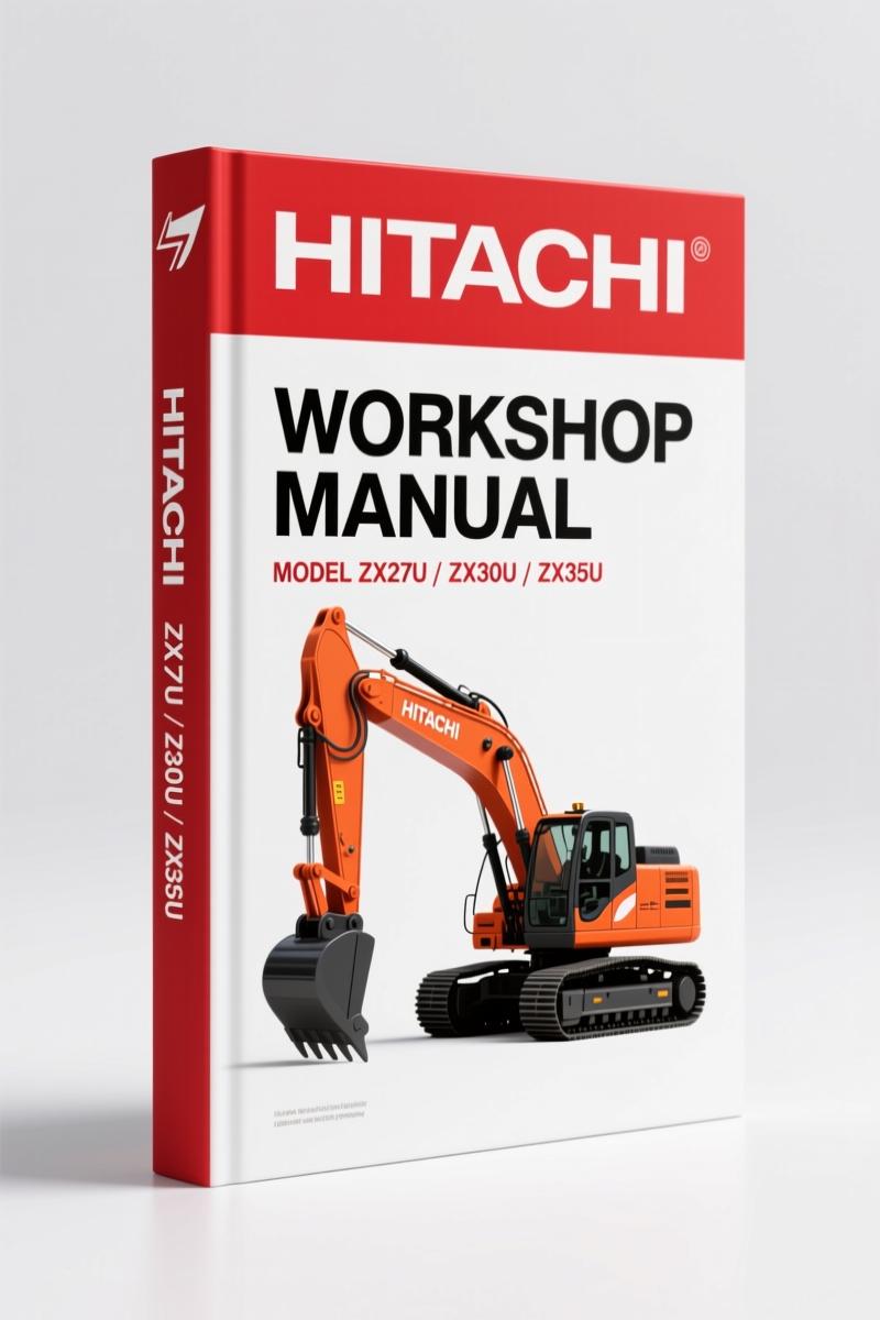 Fiat-hitachi Zx27U, Zx30U, Zx35U Workshop Manual – 434 Pages OEM