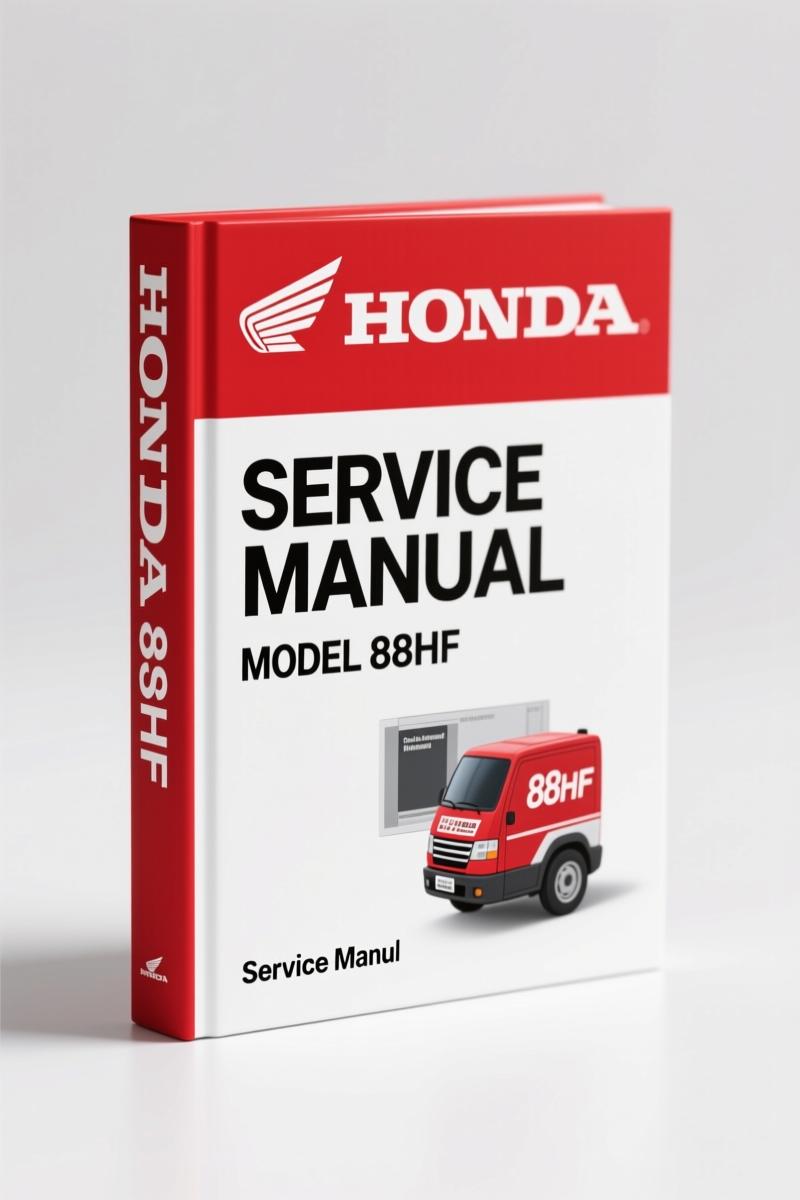 1993 Honda 88hf Service Manual first edition cover – OEM factory repair guide with 1408 pages