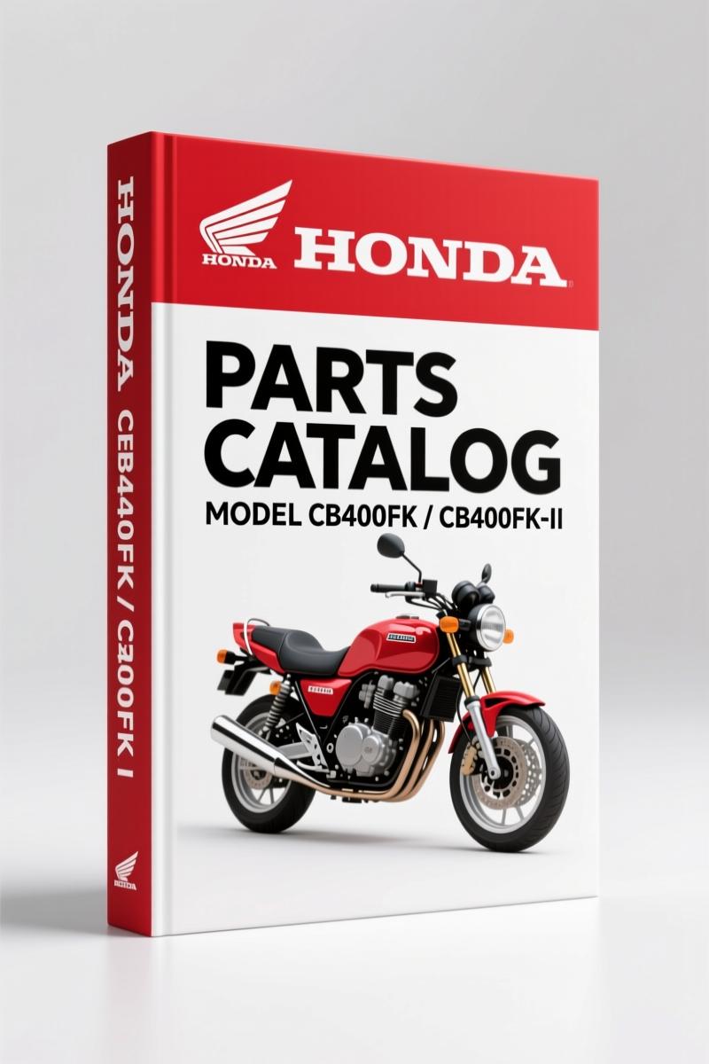 1989 Honda CB400Fk and CB400Fk-II OEM Parts Catalog cover