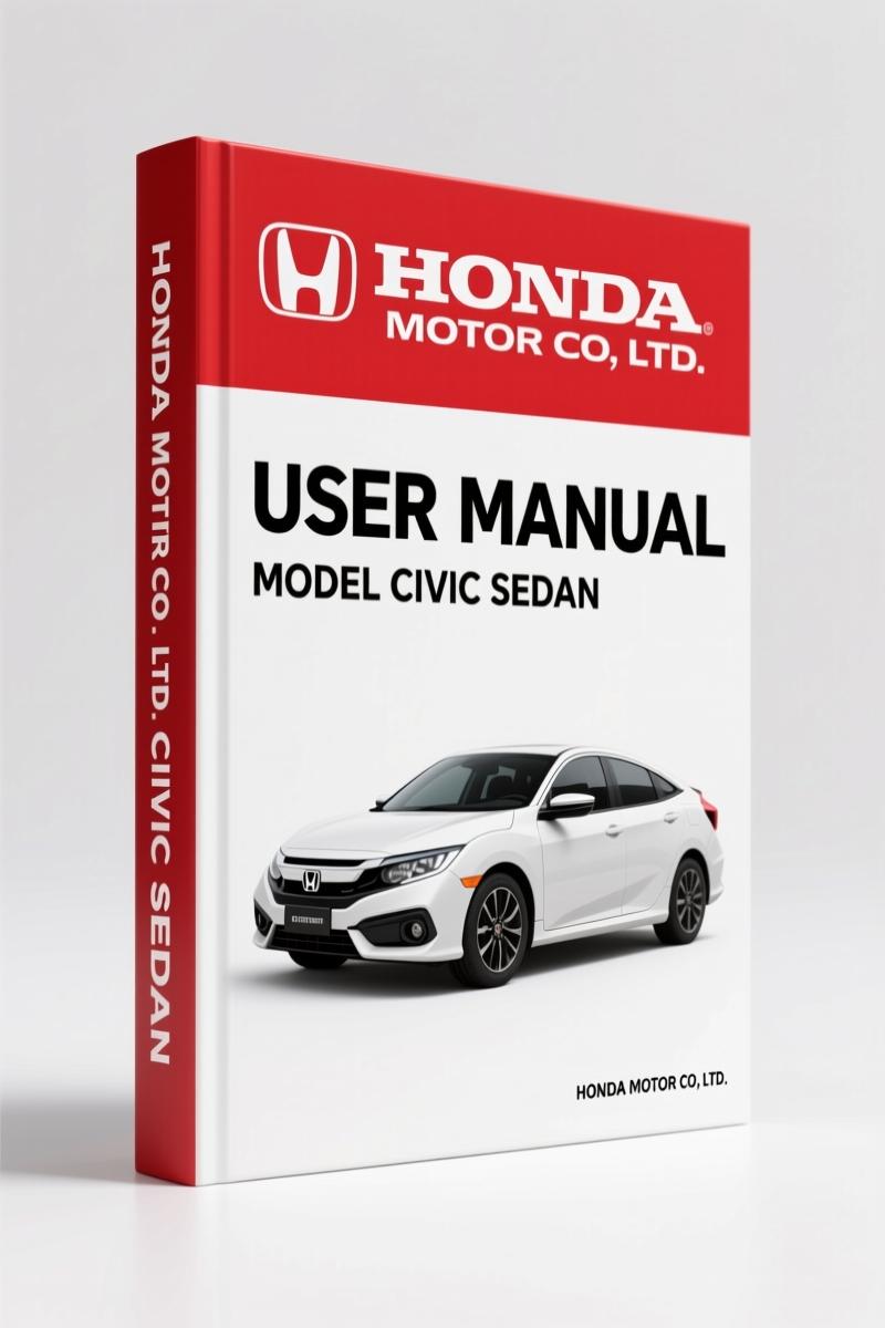 Honda Motor Civic Sedan User Manual – OEM Specs 2008