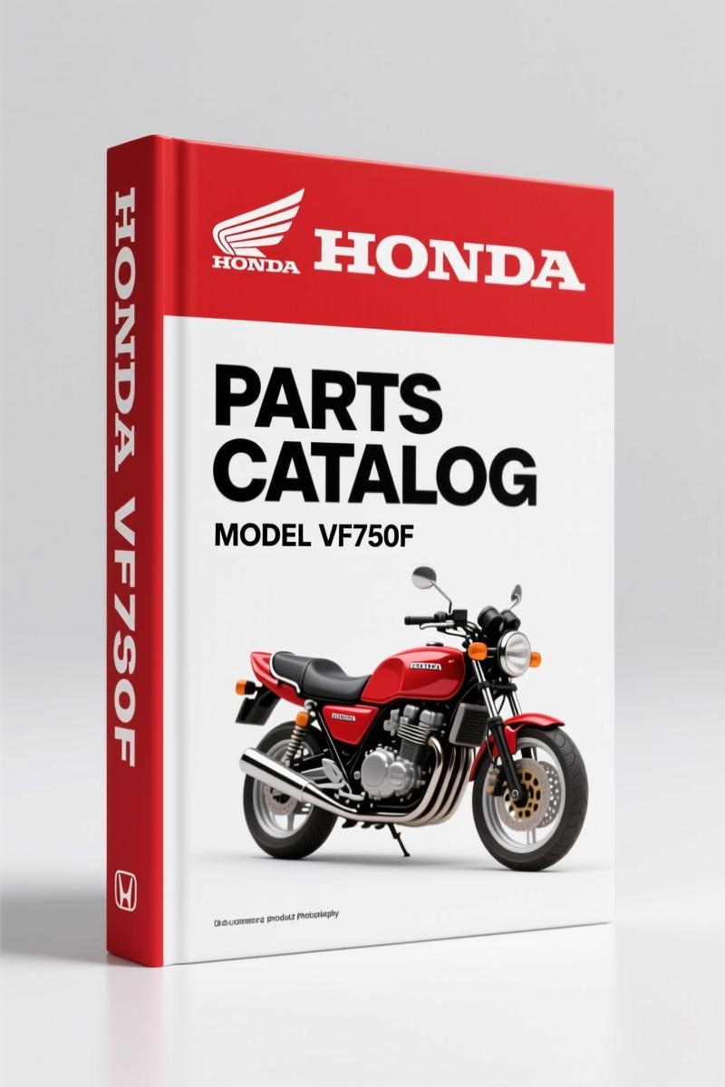 Honda VF750F 1983 Parts Catalog cover page showing V45 Interceptor