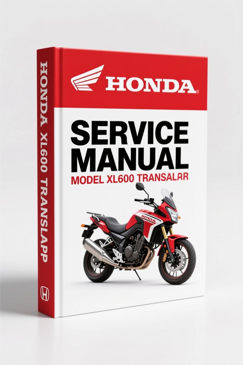 1986 Honda XL600 Transalp Service Manual - factory OEM 499-page repair guide