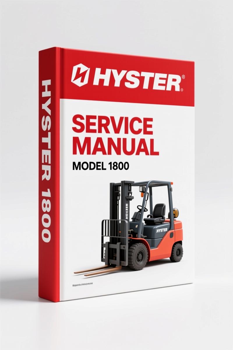 Hyster 1800 Service Manual - 40 Pages of Brake System Specs