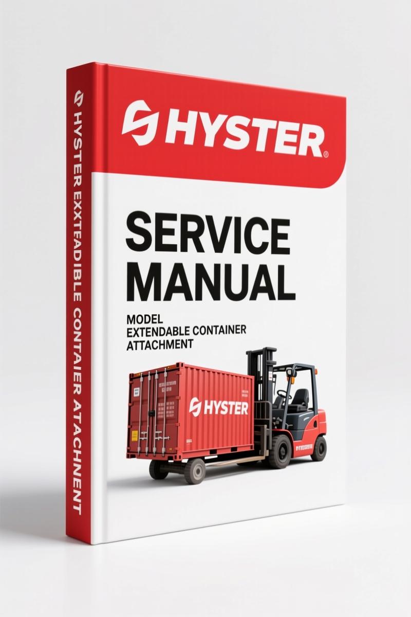 Hyster Extendable Container Attachment 1999 Service Manual – 19 Pages of Factory Specs