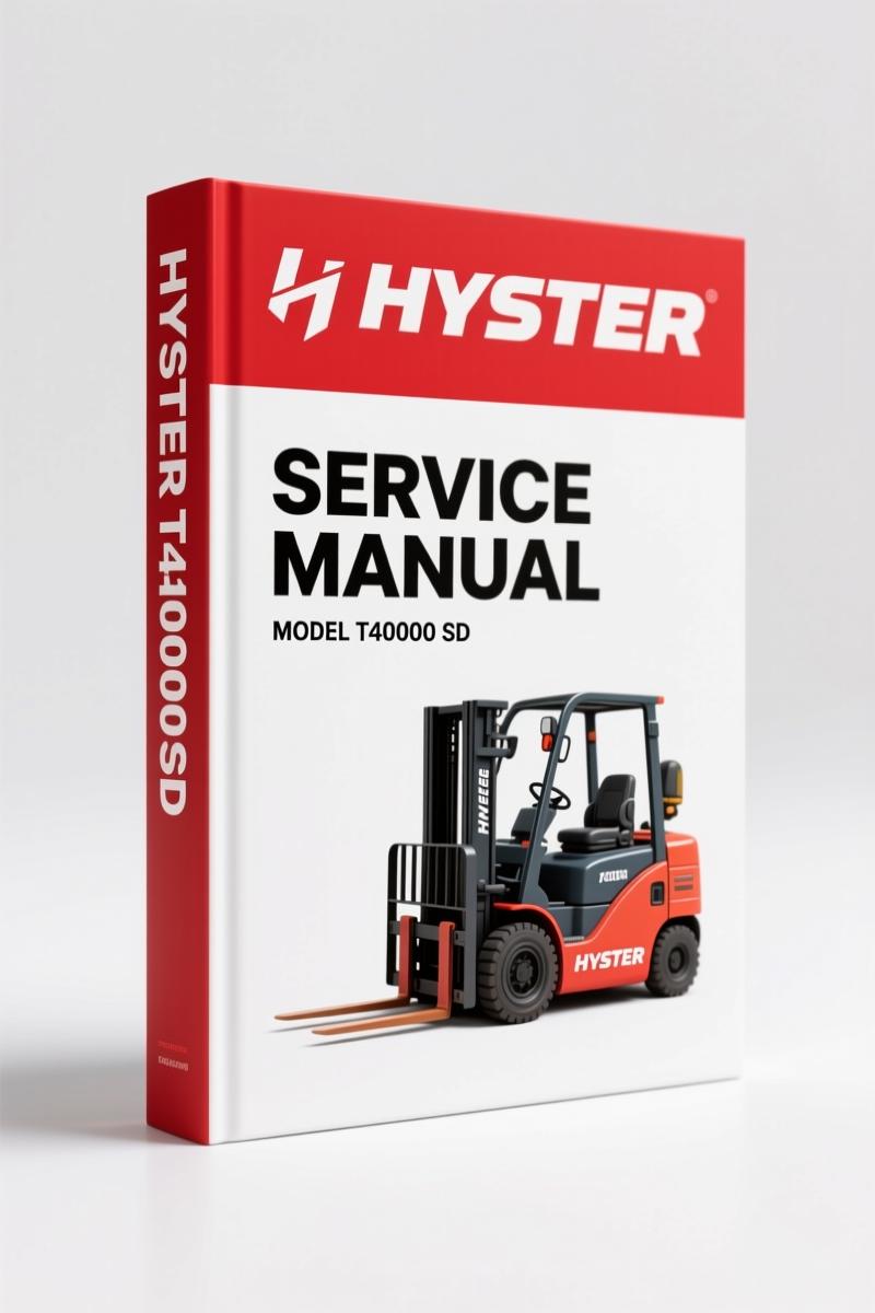 Hyster T40000 SD Service Manual – OEM Factory Repair