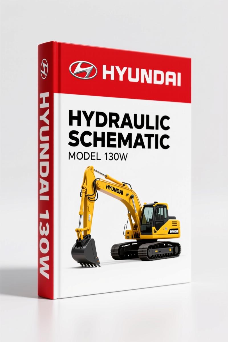 Hyundai 130W Hydraulic Schematic – 28 Pages Factory Circuit Diagrams