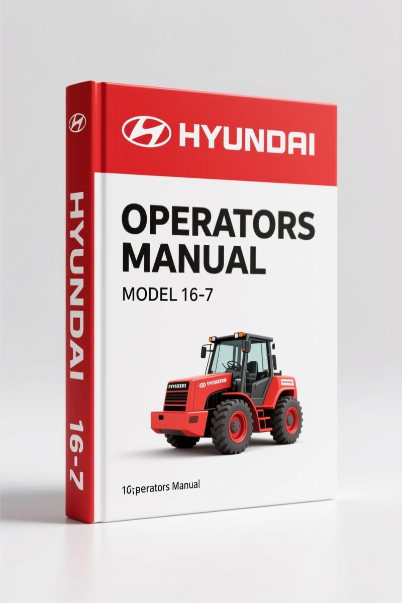 Hyundai 16-7 Operators Manual – Factory Operation Reference