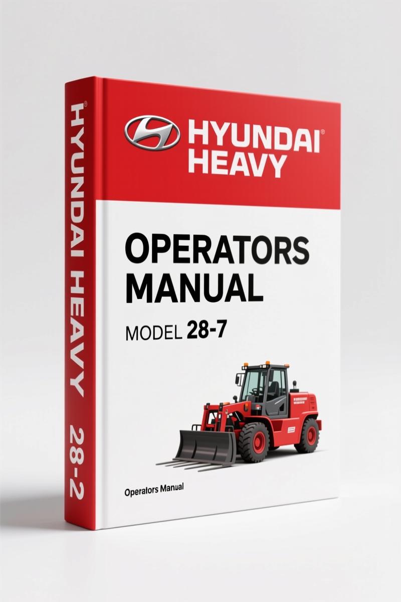 Hyundai Heavy 28-7 Operators Manual – OEM Factory Specs for Forklift Operation