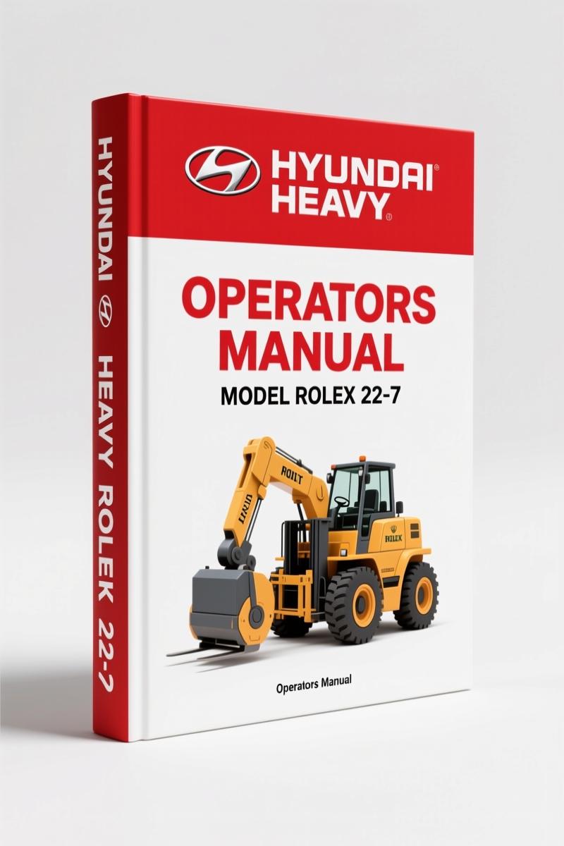 Hyundai Heavy Rolex 22-7 Operators Manual – 88-Page OEM Forklift Guide