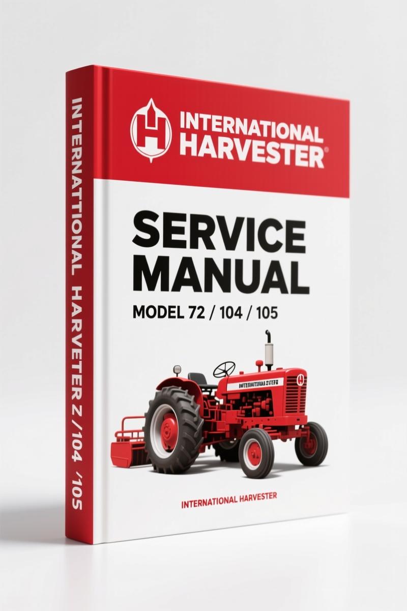 International Harvester 72, 104, 105, 124, 125 Service Manual – 121 Pages