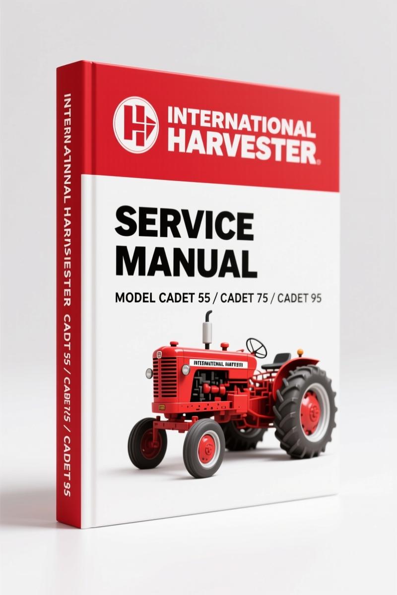 International Harvester Cadet 55, 75, 95 Service Manual – 76 Pages of Factory Specs