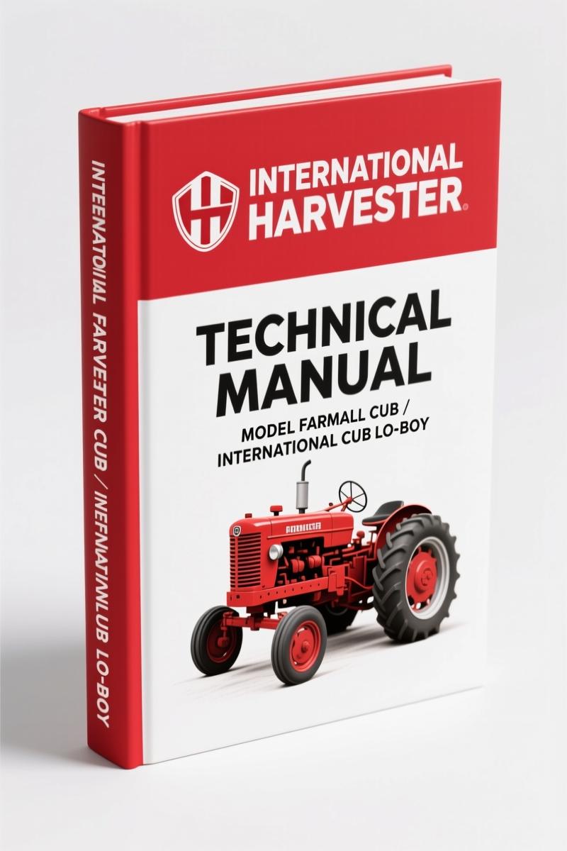 International Harvester Farmall Cub, International Cub Lo-Boy Technical Manual – 32 Pages