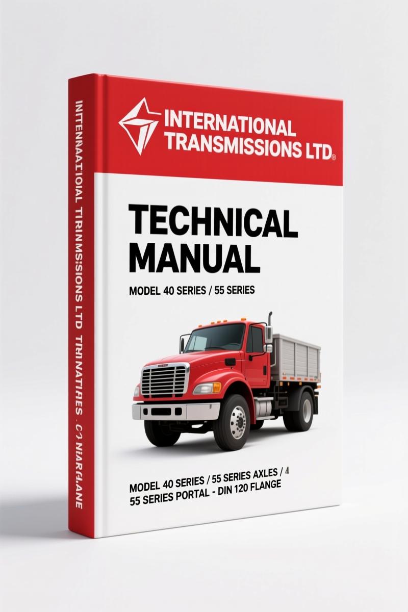 International Transmissions 40 Series, 55 Series Axles, 55 Series Portal - Din 120 Flange, 56 Series Technical Manual – 323 Pages of Factory Installation Data