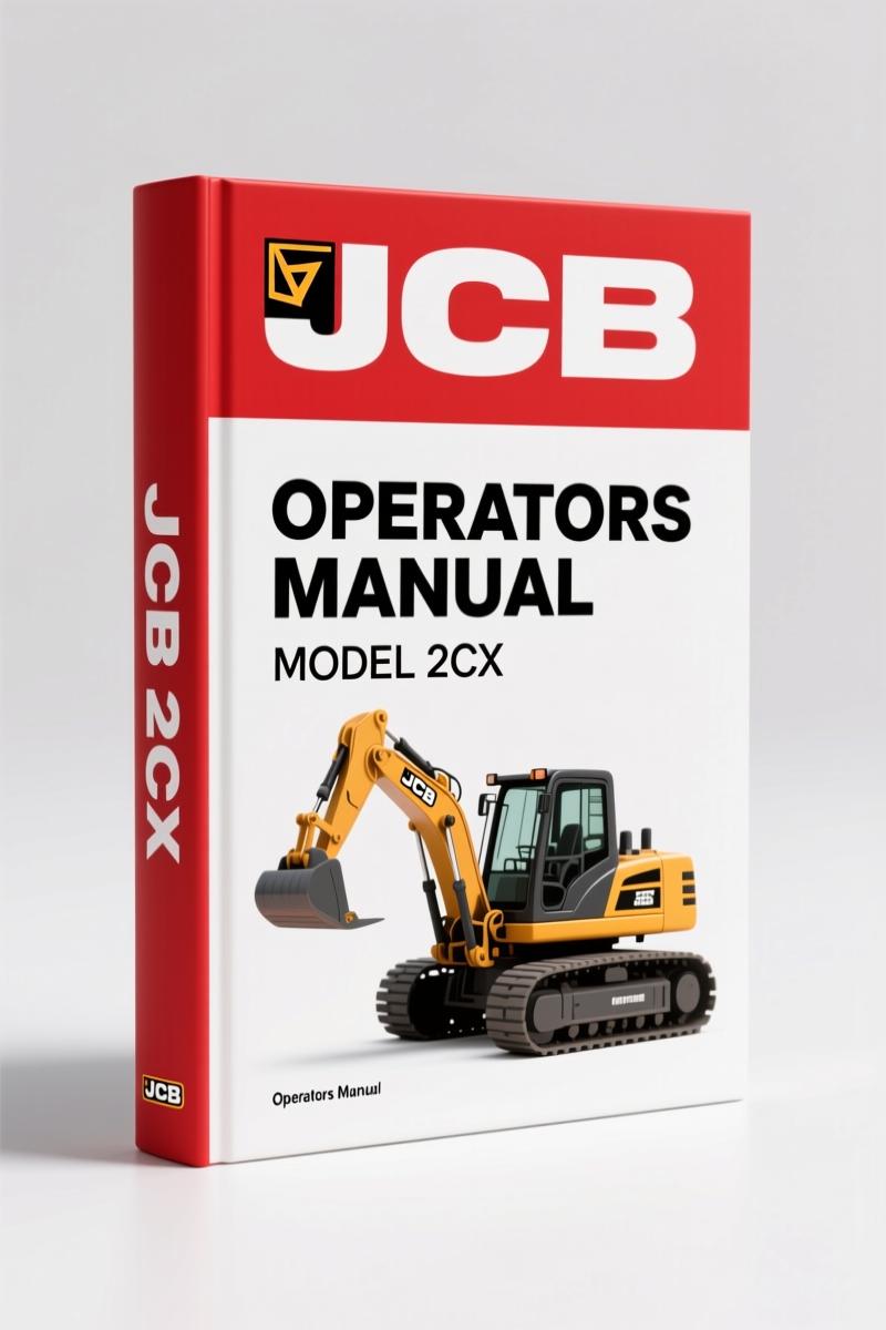 JCB 2CX 2002 Operators Manual – Official Factory Handbook