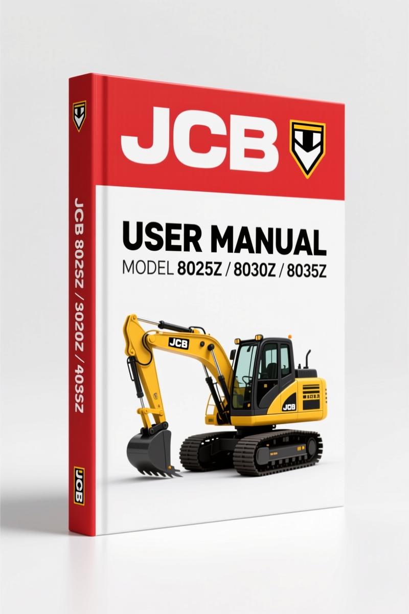 JCB 8025Z, 8030Z, 8035Z 2008 User Manual – Official Factory Handbook