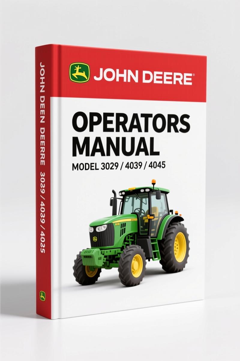 John Deere 4045, 3029, 4039, 6059, 6068 1993 Operators Manual – OEM Factory Specs
